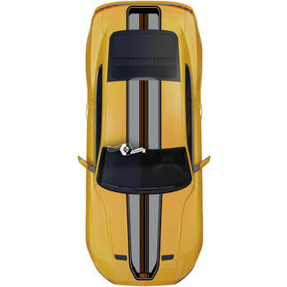 Ford Mustang Mach 1 Motorhaube Dach Heckklappe Aufkleber Vinyl Aufkleber Shelby Sport Racing Lines Streifen 3 Farben
