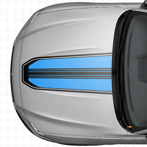 Umriss Motorhauben-Streifen Vinyl-Aufkleber für Musclecar Musclecar-Modell