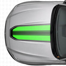 Umriss Motorhauben-Streifen Vinyl-Aufkleber für Musclecar Musclecar-Modell_2