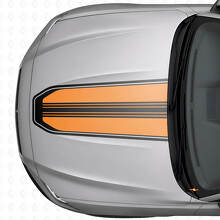Umriss Motorhauben-Streifen Vinyl-Aufkleber für Musclecar Musclecar-Modell_3