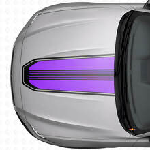 Umriss Motorhauben-Streifen Vinyl-Aufkleber für Musclecar Musclecar-Modell_4