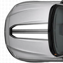 Umriss Motorhauben-Streifen Vinyl-Aufkleber für Musclecar Musclecar-Modell_6