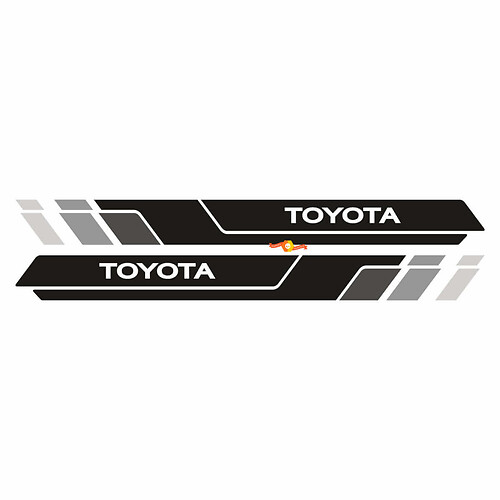 2 Toyota Tacoma Seitentüren Streifen Streifen Vinyl Aufkleber Aufkleber -Aufkleber -Kit für Toyota Tacoma
