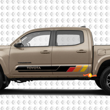 2 Toyota Tacoma Seitentüren Streifen Streifen Vinyl Aufkleber Aufkleber -Aufkleber -Kit für Toyota Tacoma
 2