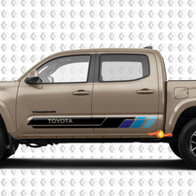 2 Toyota Tacoma Seitentüren Streifen Streifen Vinyl Aufkleber Aufkleber -Aufkleber -Kit für Toyota Tacoma
 3