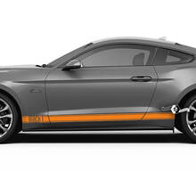 Paar Ford Mustang Mach 1 Rocker Aufkleber Vinyl Aufkleber Auto Fahrzeug Shelby Sport Racing Streifen
 2