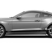 Paar Ford Mustang Mach 1 Rocker Aufkleber Vinyl Aufkleber Auto Fahrzeug Shelby Sport Racing Streifen
 3
