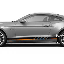 Rocker Panel Stripes Aufkleber Aufkleber für Ford Mustang Mach 1 Shelby GT500 GT350
 2