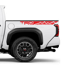 TRD-Stil Mountain Side Bettstreifen Vinyl-Aufkleber-Set für Toyota Tacoma_3