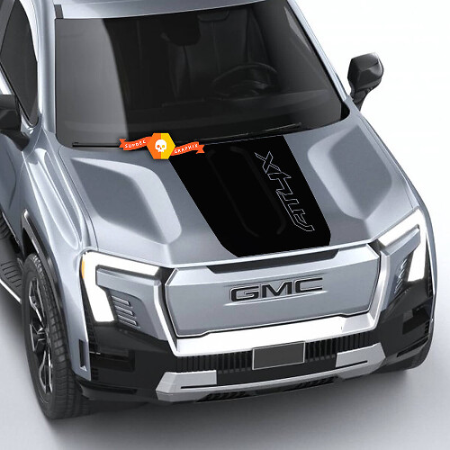 AT4X Blackout Style Motorhauben-Vinylaufkleber für GMC Sierra 1500 AT4X