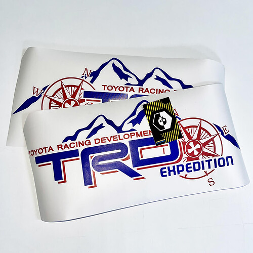 TRD Expedition Edition Seitenwand mit Kompass Grafik Aufkleber-Aufklebern
