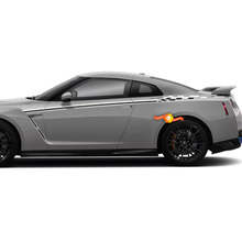Paar Nissan Skyline GTR R35 Nismo Inspired R Tune Türkörper-Streifen-Aufkleber-Set, 3 Farben
 2
