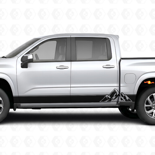 Layered Peaks Tür- & Schweller-Vinylstreifen für Chevrolet Silverado 1500 Next Generation 2027_1