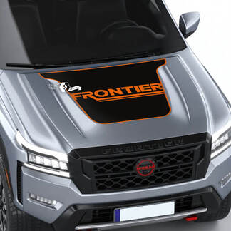 Nissan Frontier S SV Pro-4x Motorhaubenaufkleber, Vinyl-Logo, Blackout-Grafikaufkleber, 2 Farben
