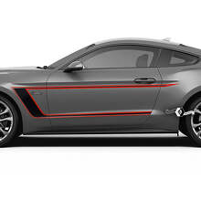 Akzentstreifen Seitentür Vinyl-Aufkleber Set für Musclecar Shelby GT500 GT350 Mach1_2