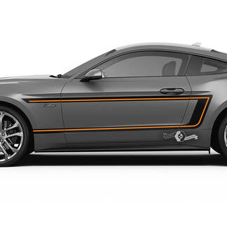 Paar Türen Kotflügelstreifen für Ford Mustang Shelby GT500 GT350 GT500 GT350 Mach 1 Mach 1 Logo 2 Farben
 1