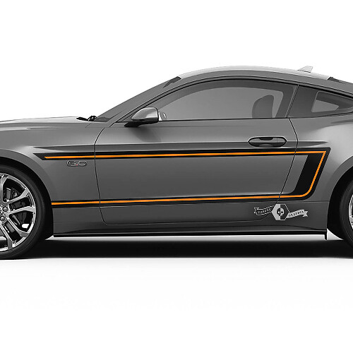Reverse C-Stripe Streifen Seiten Vinyl-Aufkleber-Kit für Musclecar Musclecarmodel 2015-23