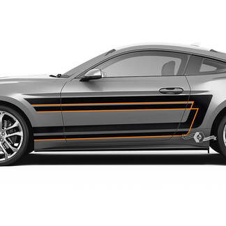 Türen Kotflügelstreifen für Ford Mustang Shelby GT500 GT350 GT500 GT350 Mach 1 Mach 1 Logo 2 Farben
 1