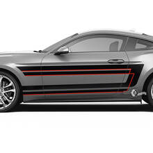 Türen Kotflügelstreifen für Ford Mustang Shelby GT500 GT350 GT500 GT350 Mach 1 Mach 1 Logo 2 Farben
 2