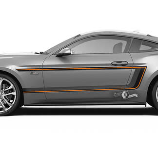 Paar Türen Kotflügelstreifen für Ford Mustang Shelby GT500 GT350 GT500 GT350 Mach 1 Mach 1 Logo 3 Farben
 1