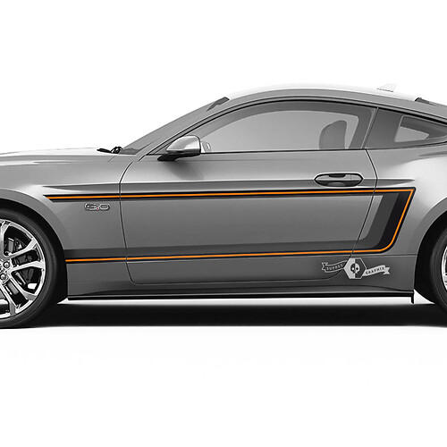 Retro-Streifen Seiten Vinyl-Aufkleber-Set für Musclecar Musclecarmodel 2015-23