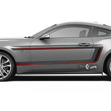 Paar Türen Kotflügelstreifen für Ford Mustang Shelby GT500 GT350 GT500 GT350 Mach 1 Mach 1 Logo 3 Farben
 2