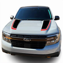 Topografische Karte Motorhauben- und Seitliche Streifen Vinyl-Design-Set für Musclecar Maverick Tremor_2