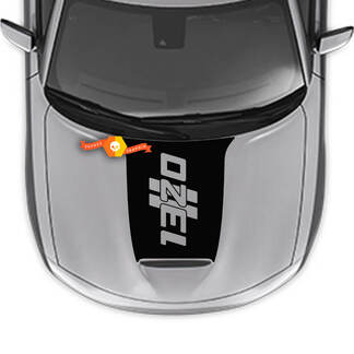 1392 Hash Stripes Motorhaubenaufkleber für Dodge Charger 2015–2024
 1
