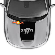 1392 Hash Stripes Motorhaubenaufkleber für Dodge Charger 2015–2024
 2