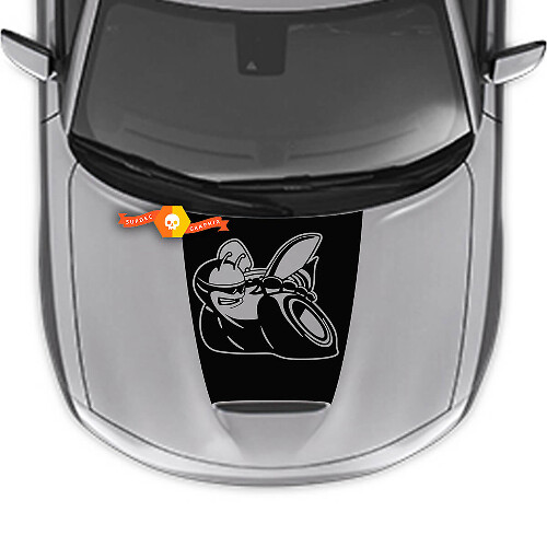Scat Pack Style Motorhauben-Vinylaufkleber für Dodge Charger 2015-2024