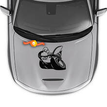 Scat Pack Style Motorhauben-Vinylaufkleber für Dodge Charger 2015-2024_3