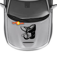 Scat Pack Style Motorhauben-Vinylaufkleber für Dodge Charger 2015-2024_4