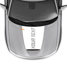Benutzerdefinierter Text Blackoot Motorhauben-Vinylaufkleber für Dodge Charger 2015-2024_2