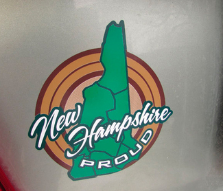 PAAR New Hampshire Granite State Proud State Pride Autoaufkleber Aufkleber New England JEEP