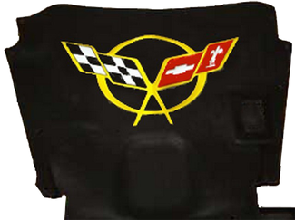 Corvette C5 gelber Motorhauben-Logo-Aufkleber