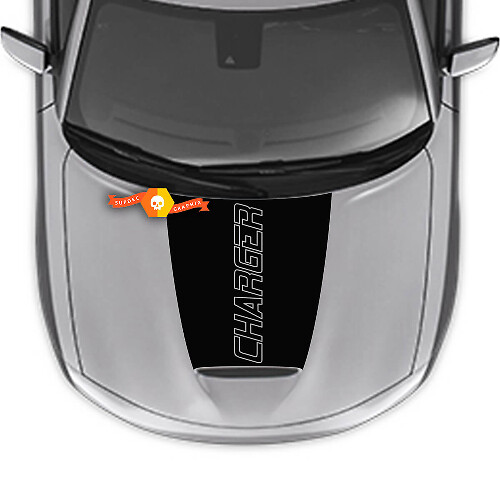 Charger Umriss Motorhauben Vinylaufkleber für Dodge Charger 2015-2024