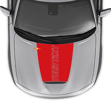 Benutzerdefinierte Textumriss Motorhauben-Vinylaufkleber für Dodge Charger 2015-2024_3