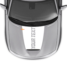 Strobe Custom Text Motorhauben-Vinylaufkleber für Dodge Charger 2015-2024_2