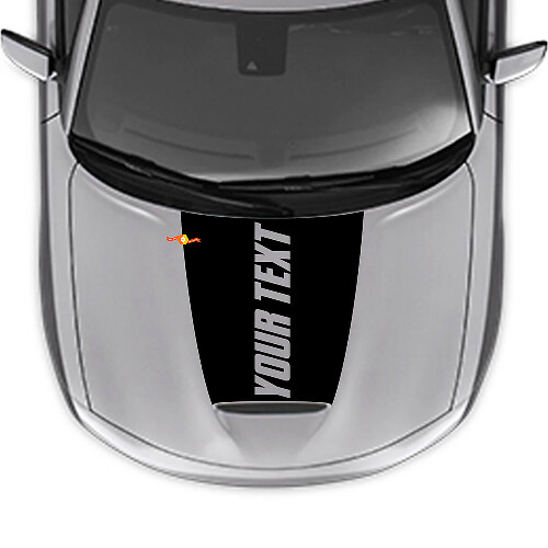 Benutzerdefinierte Schriftzug Motorhauben-Vinylaufkleber für Dodge Charger 2015-2024