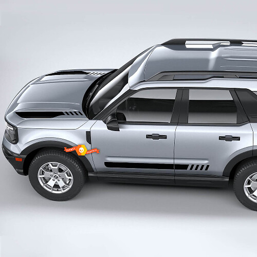 Ford Bronco Sport First Edition Kit Motorhauben- und Seitenstreifenaufkleber 2
