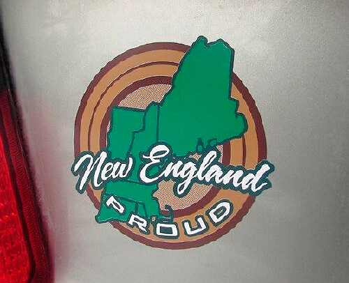 New England Stolz Bundesstaat Stolz Vinyl Aufkleber Paar für Jeep