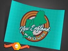 New England Stolz Bundesstaat Stolz Vinyl Aufkleber Paar für Jeep_2