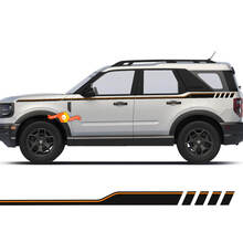 Ford Bronco Sport First Edition, seitlich nach oben gerichtete Streifen-Aufkleber
 2
