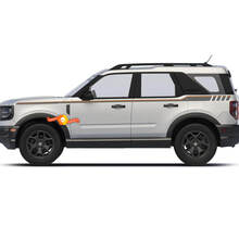 Ford Bronco Sport First Edition, seitlich nach oben gerichtete Streifen-Aufkleber
 3