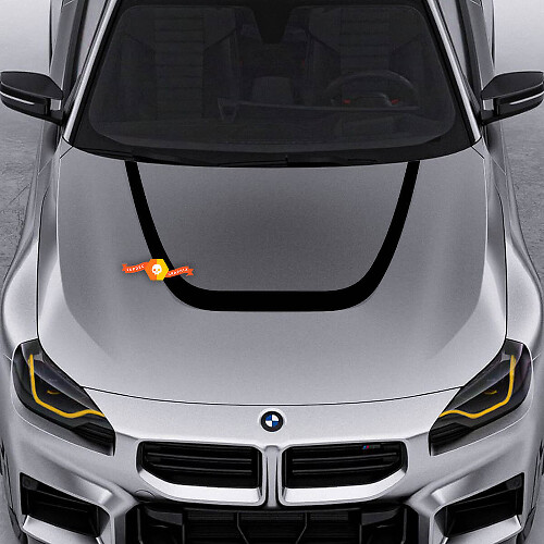 U-förmiger gebogener Streifen Motorhauben-Aufkleber für BMW M2 G87
