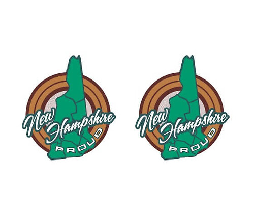 New Hampshire Stolze Bundesstaat Karte Universeller Vinyl Aufkleber Sticker