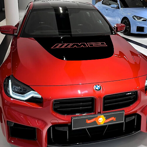 BMW M2 G87 M2 Logo Motorhaubenfolie Aufkleber aus Vinyl
