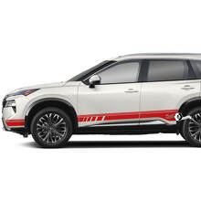 Paar Nissan Rogue Side Door Rocker Panel Stripes Aufkleber Aufkleber Vinyl Grafik
 2