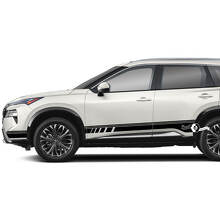 Paar Nissan Rogue Side Door Rocker Panel Stripes Aufkleber Aufkleber Vinyl Grafik
 3