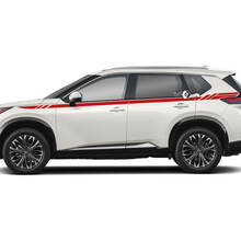Paar Nissan Rogue Side Up Door Stripes Aufkleber Aufkleber Vinyl Grafik
 2